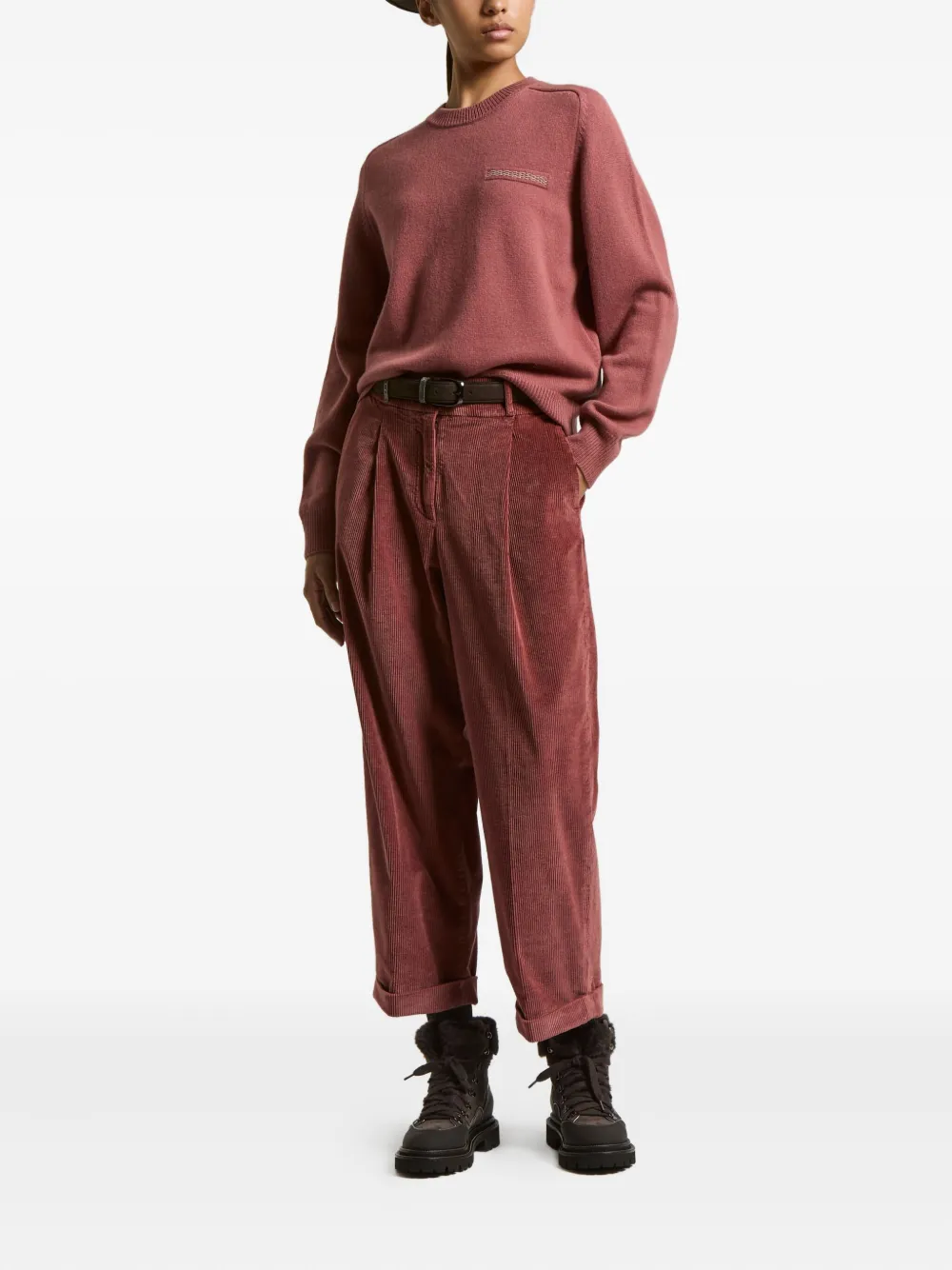 Peserico corduroy trousers - Rood