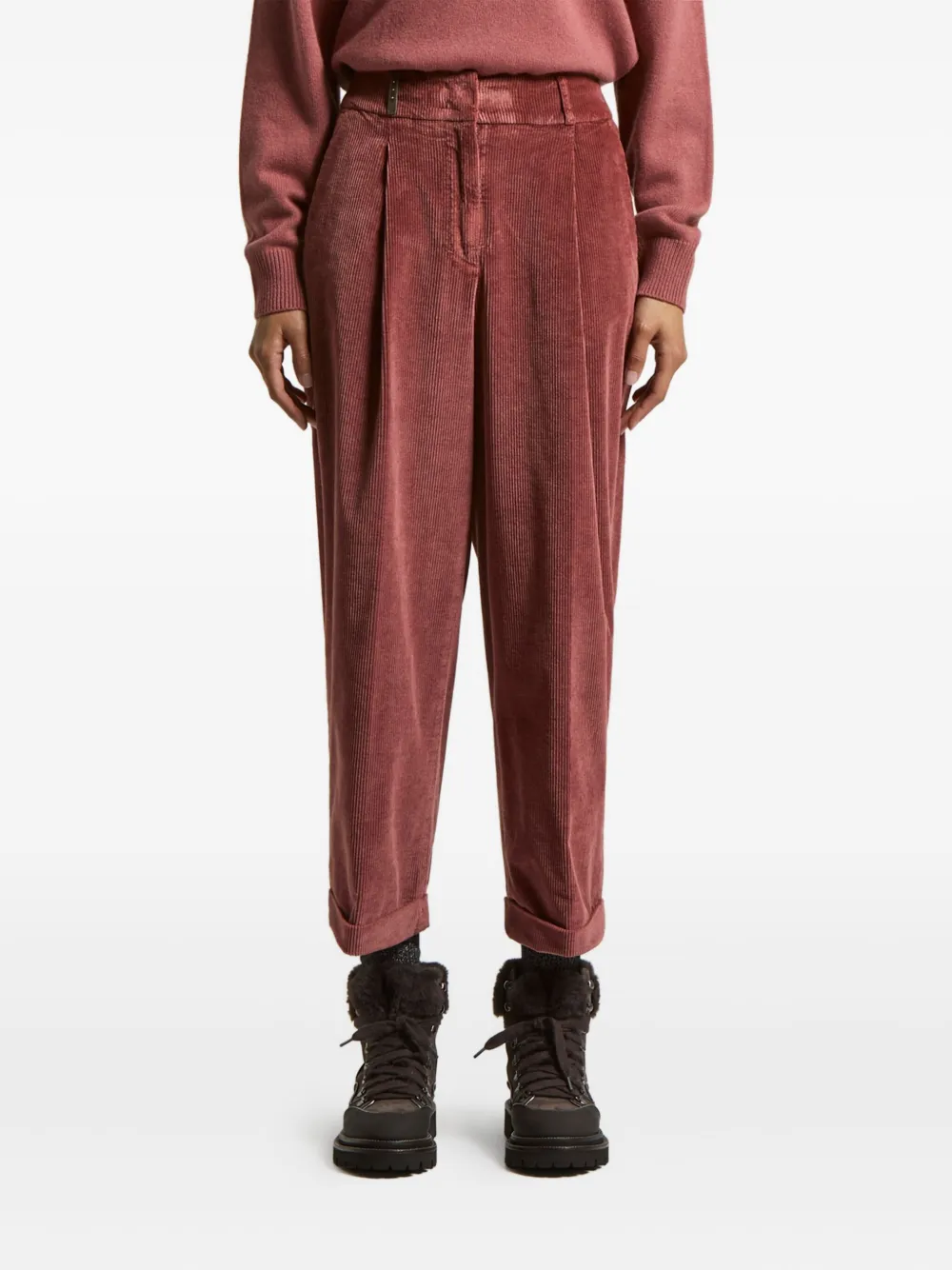 Peserico corduroy trousers | Red | Image 1