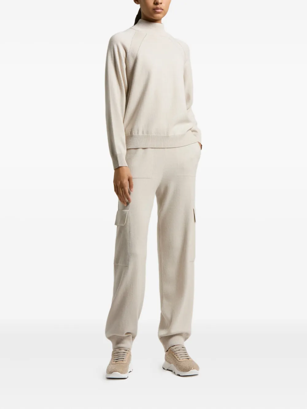 Peserico high-neck raglan-sleeve sweater | Knitted Sweaters | Image 2