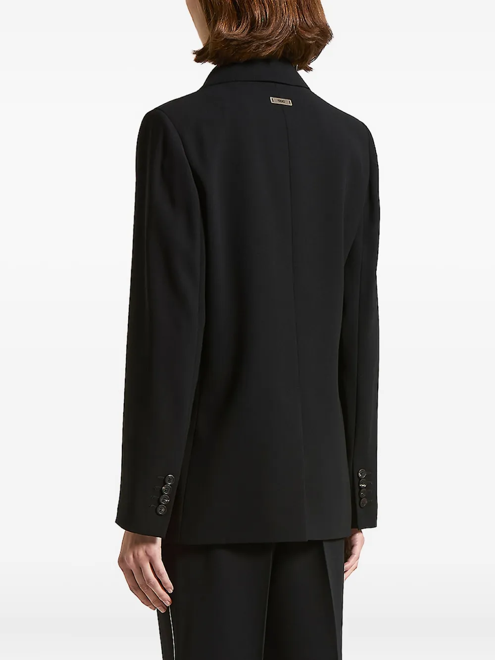 Peserico Flap-pockets Single-breasted Blazer In Black