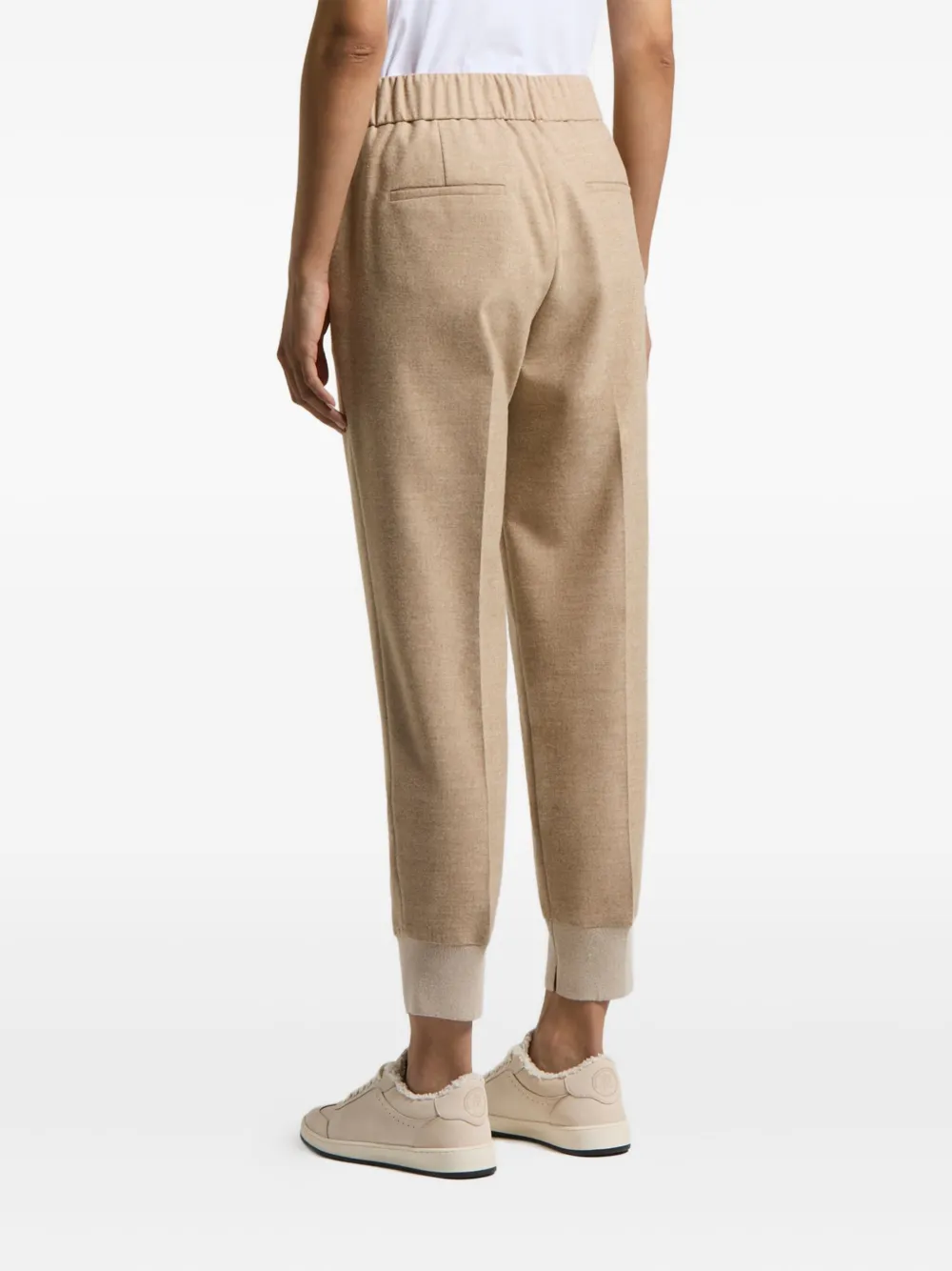 Peserico Broek met geplooide details Beige