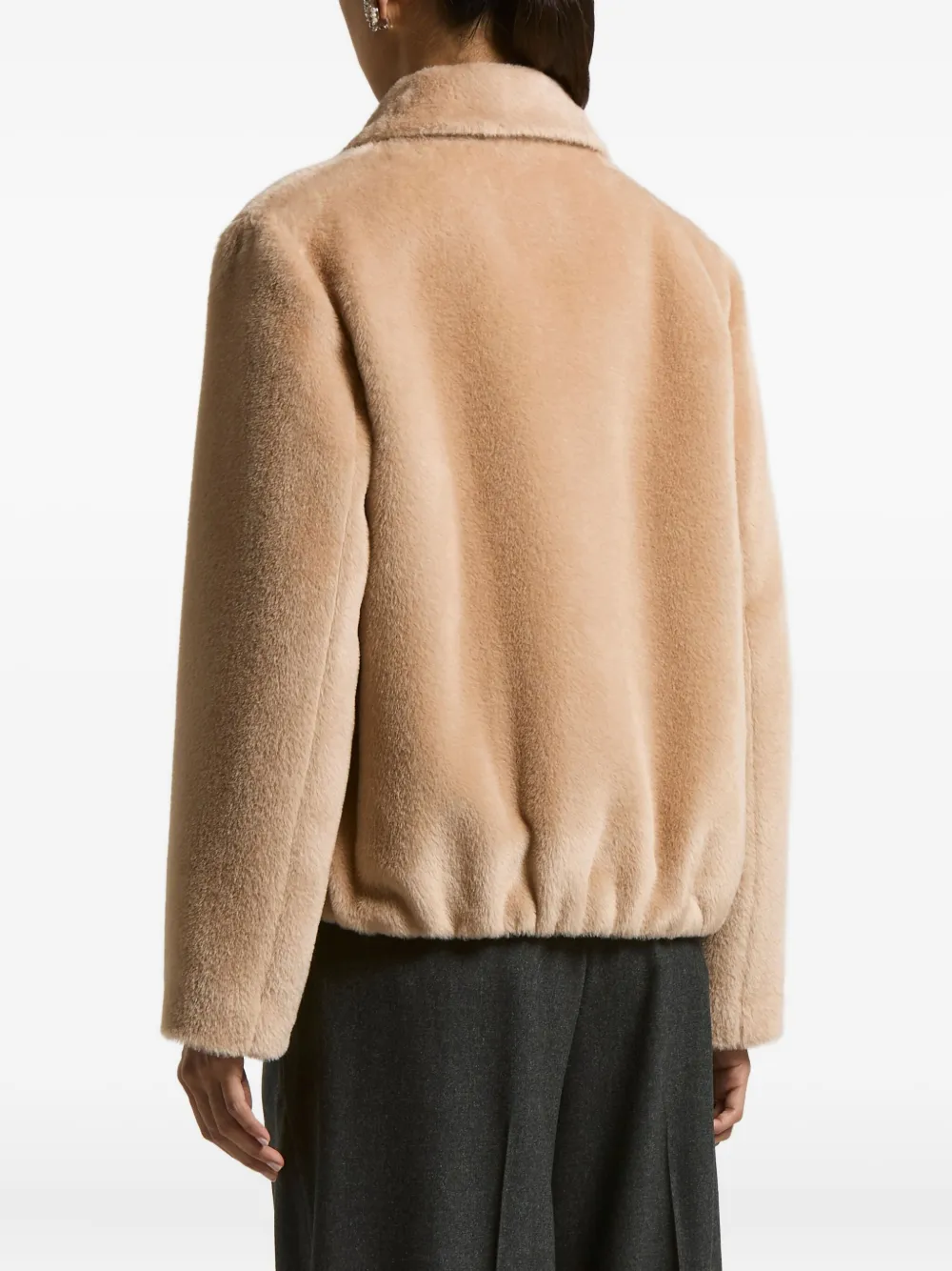 Peserico Long Coat In Brown