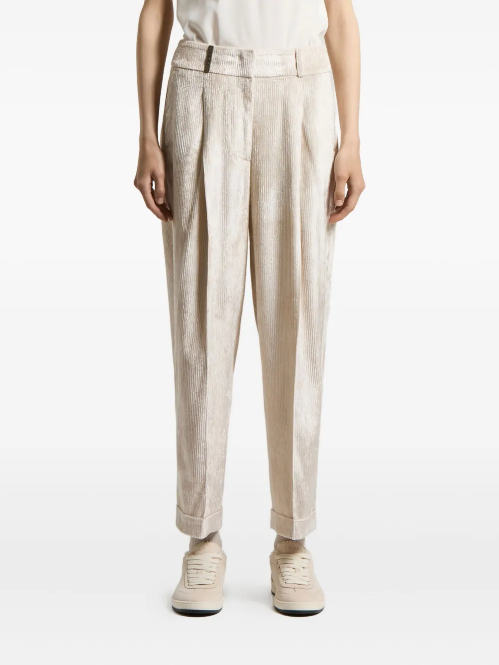 Peserico corduroy trousers | Neutrals | Image 1