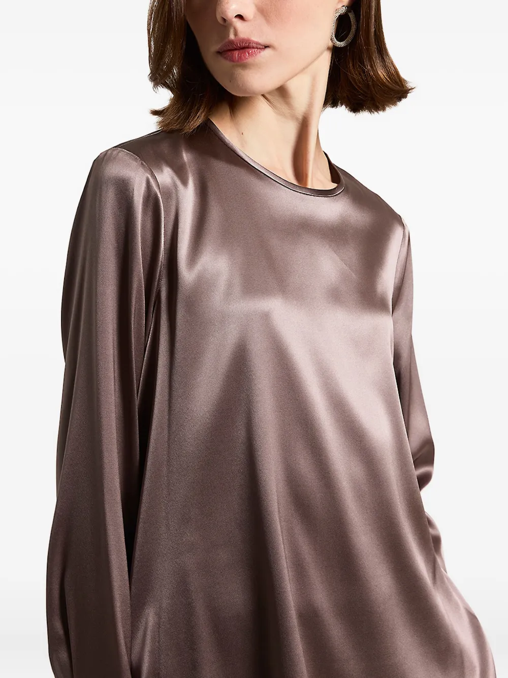 Peserico Blouse met kralen Grijs