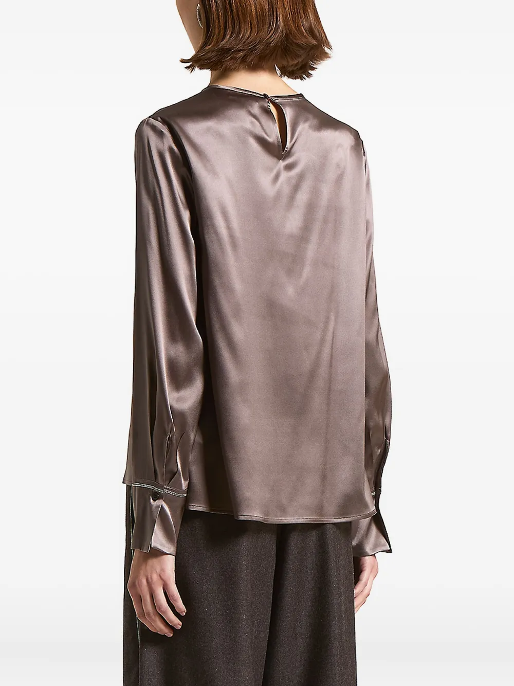 Peserico Blouse met kralen Grijs