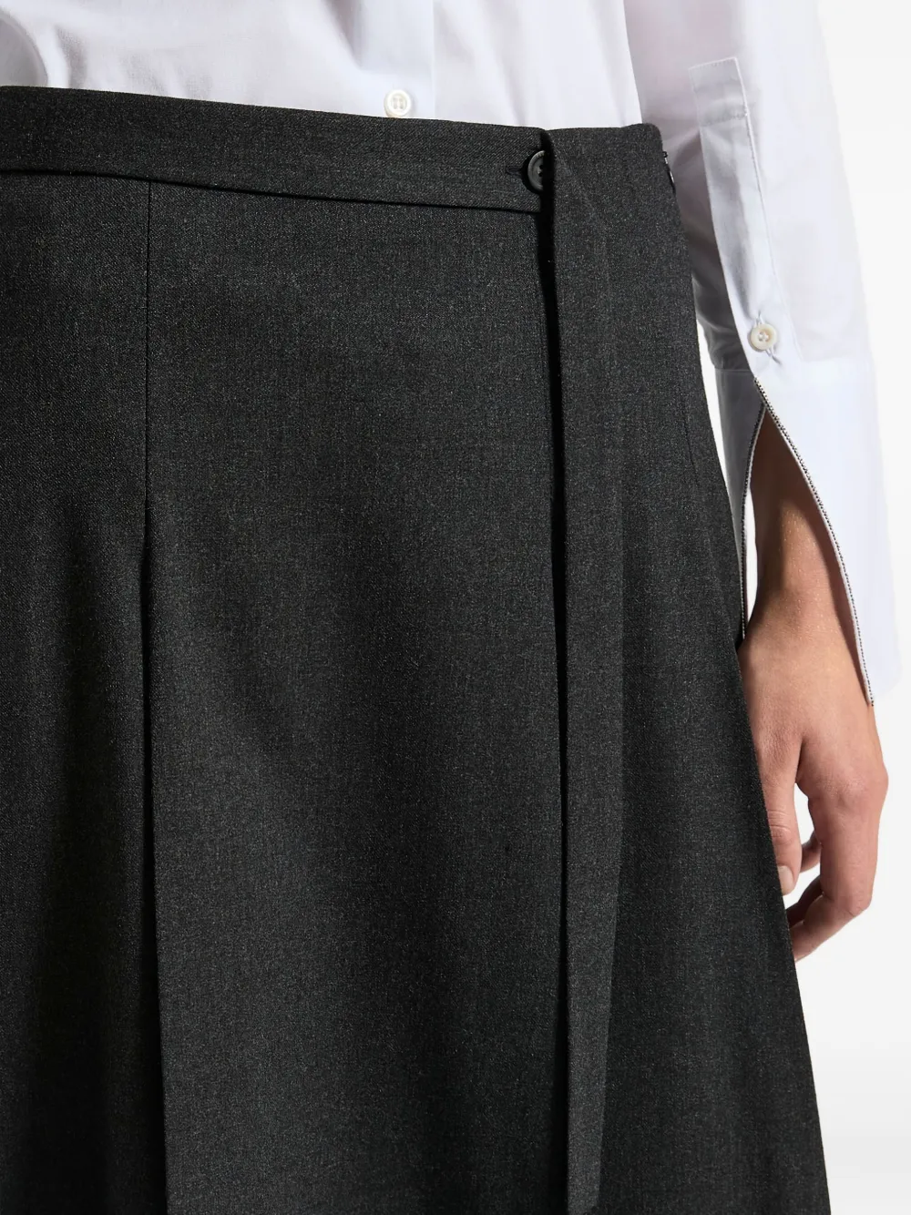 Peserico Midi-plooirok Grijs