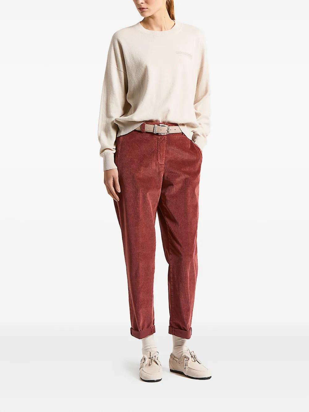 Peserico corduroy trousers | Tapered Trousers | Image 2