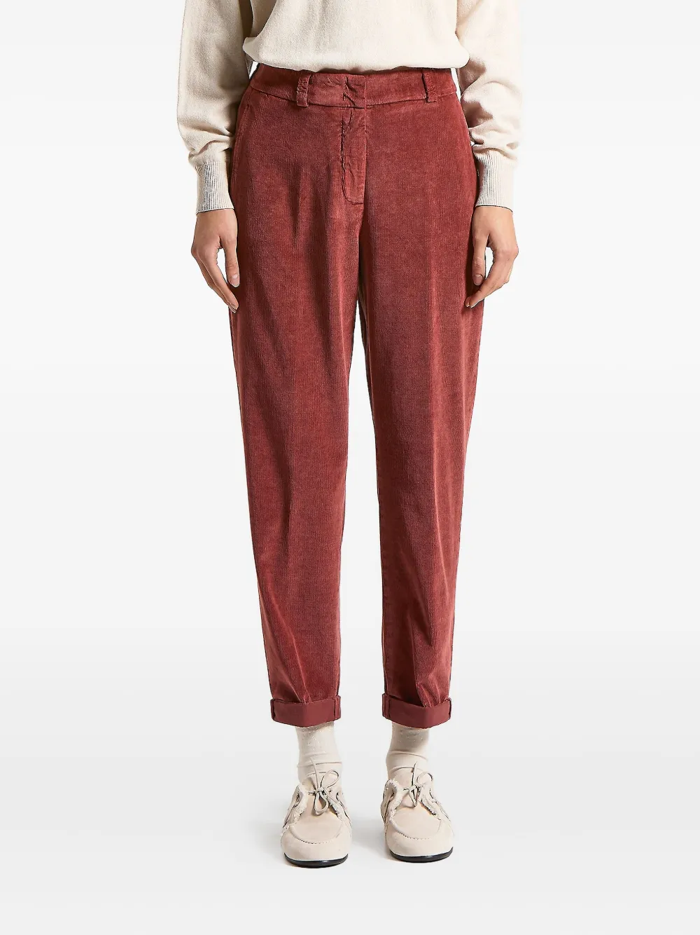 Peserico corduroy trousers | Red | Image 1