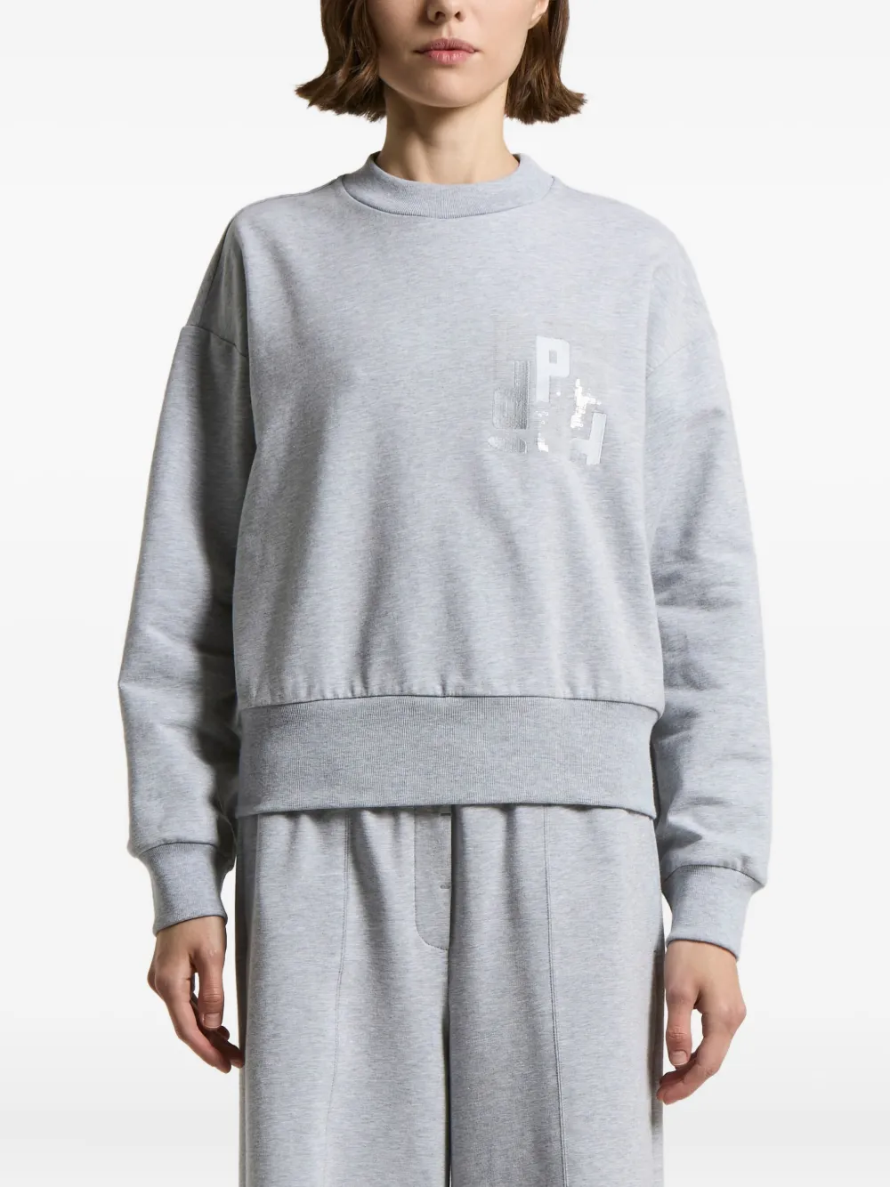 Peserico logo-print sweatshirt | Grey | Image 1