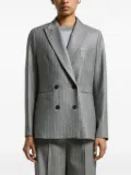Peserico pinstripe double-breasted blazer - Grey