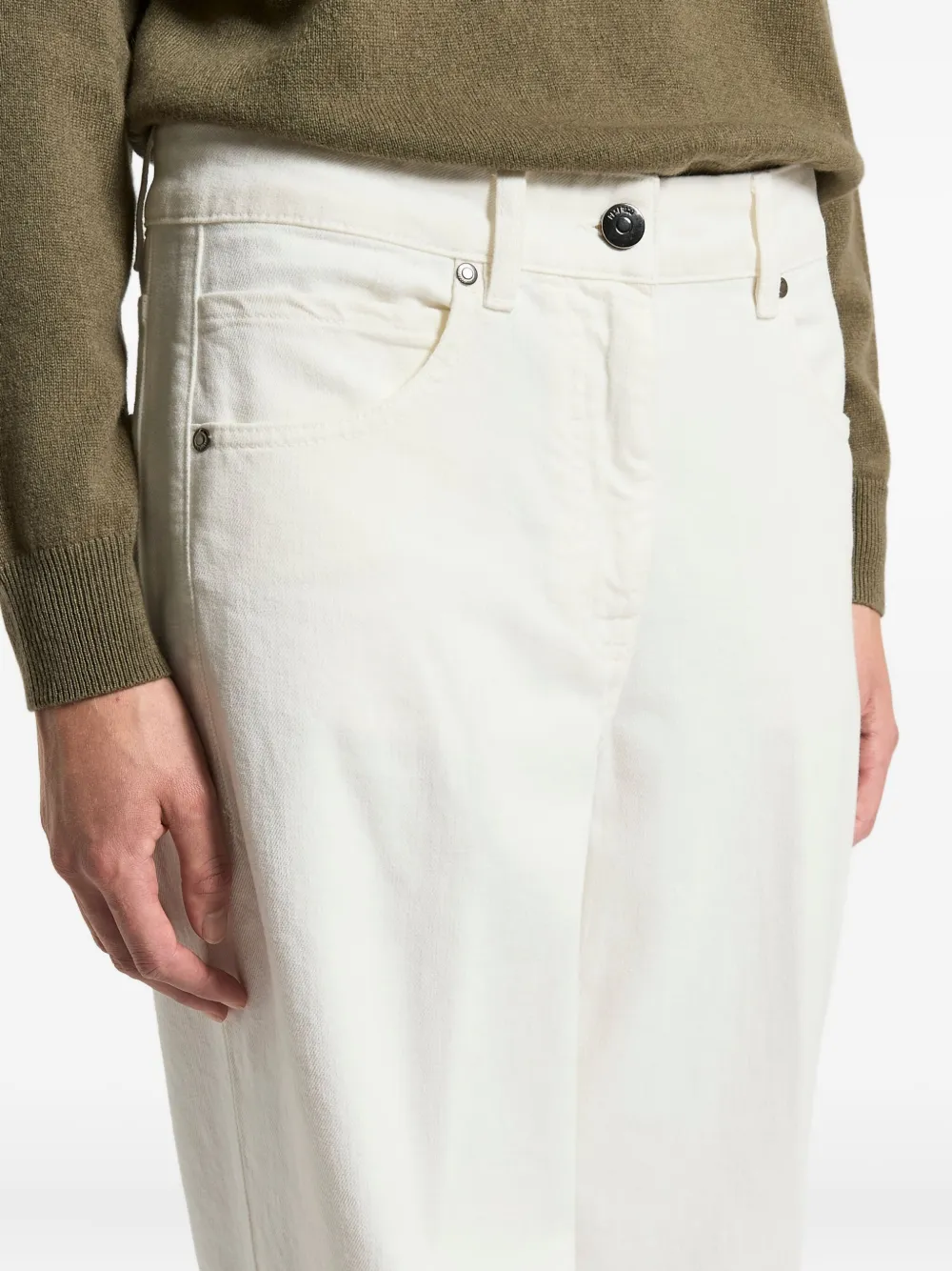 Peserico Five-pockets Jeans In White