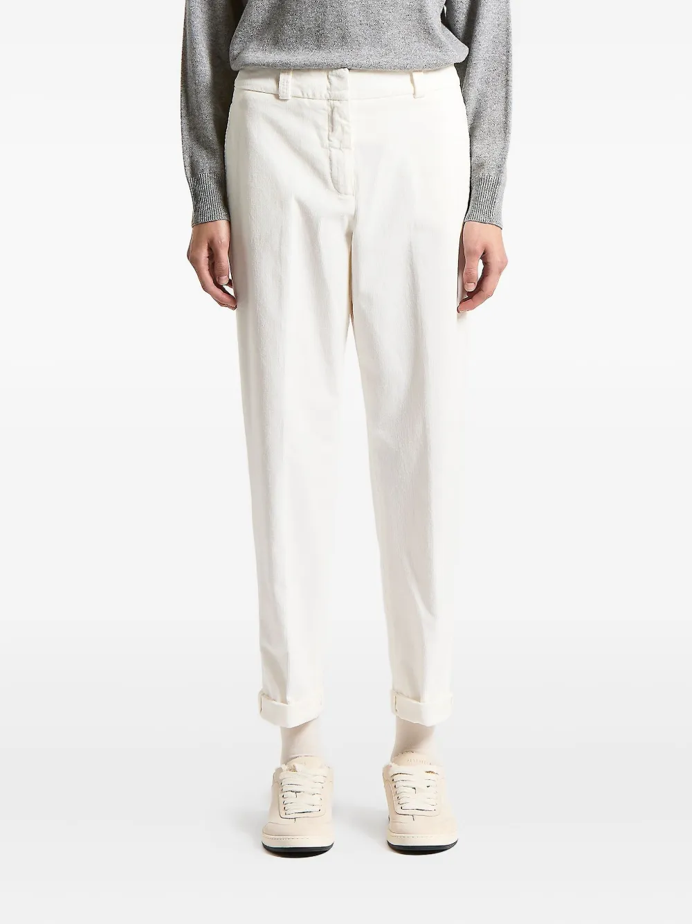 Peserico cuffed trousers | White | Image 1