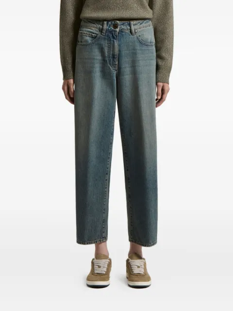 Peserico logo-patch jeans