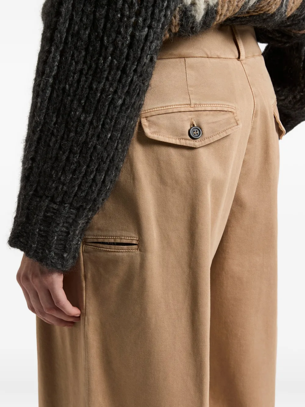 Peserico Broek met geplooide details Beige