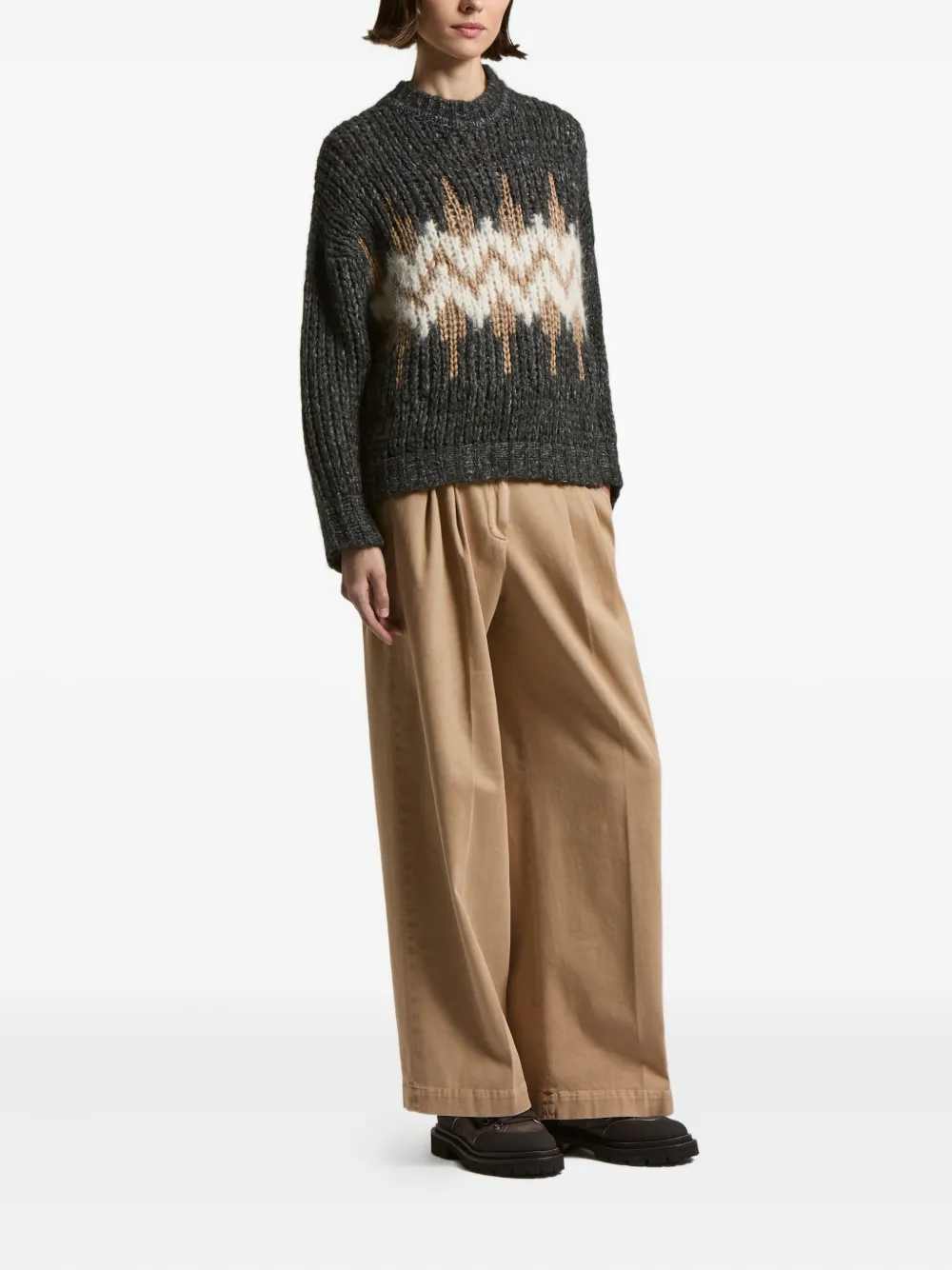 Peserico pleated-details trousers - Beige