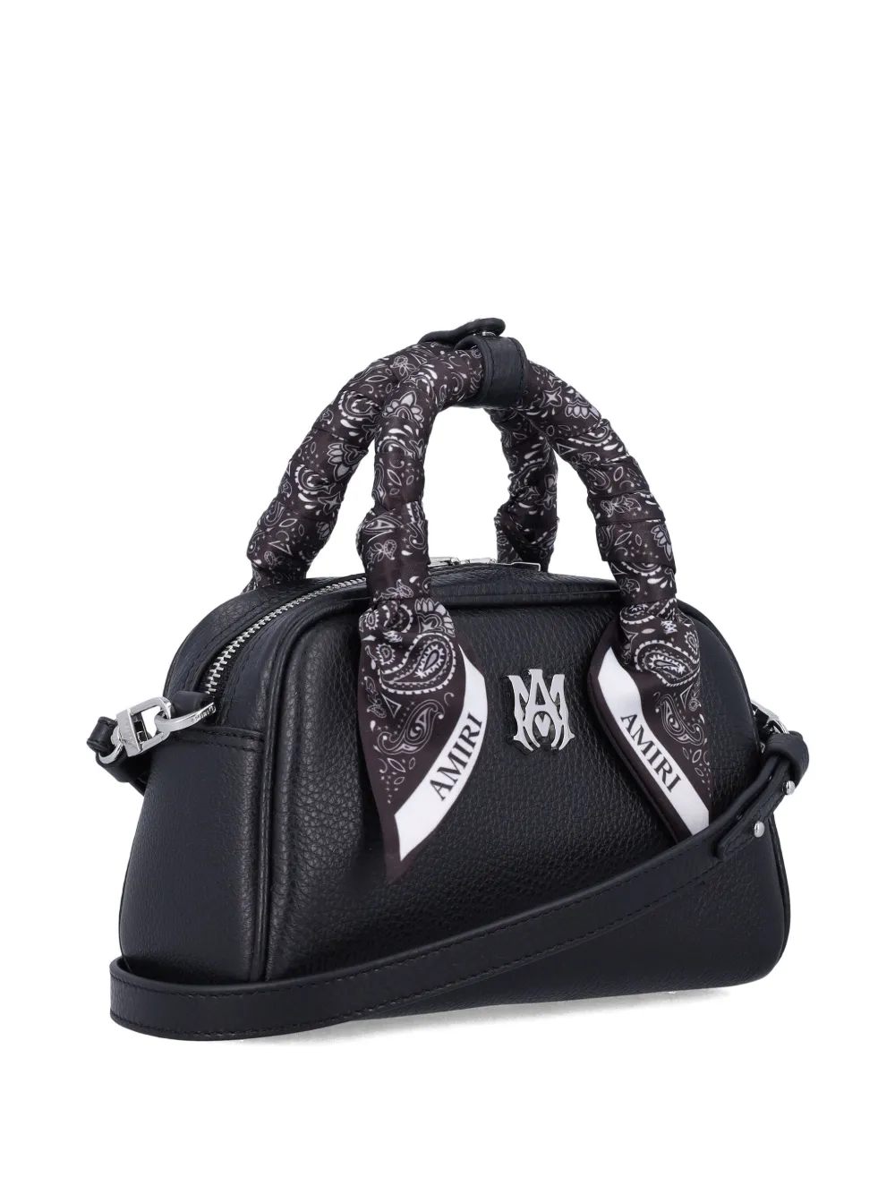 AMIRI Bowling Bag paisley-print mini bag Zwart