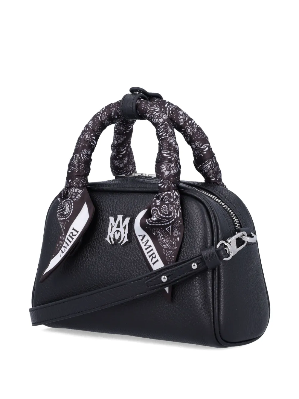 AMIRI Bowling Bag paisley-print mini bag Zwart