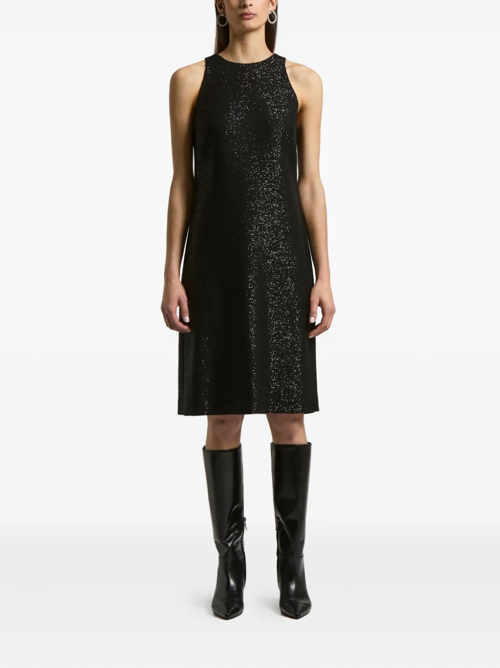 Peserico sequin-embellished sleeveless dress | Black | Image 1