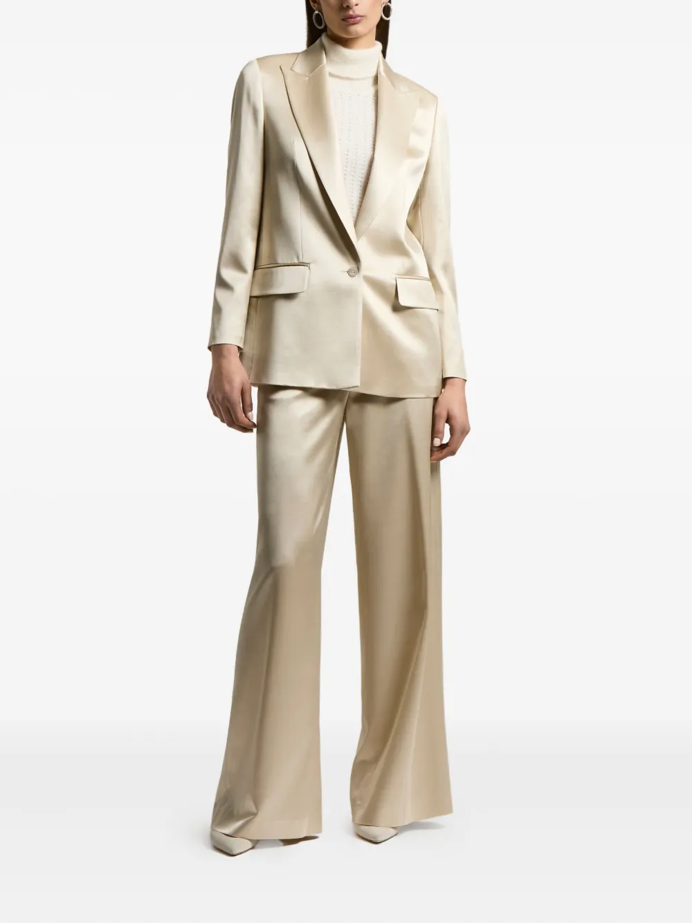 Peserico Satijnen broek - Beige