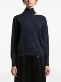 Peserico high-neck cut-out sweater - Blue