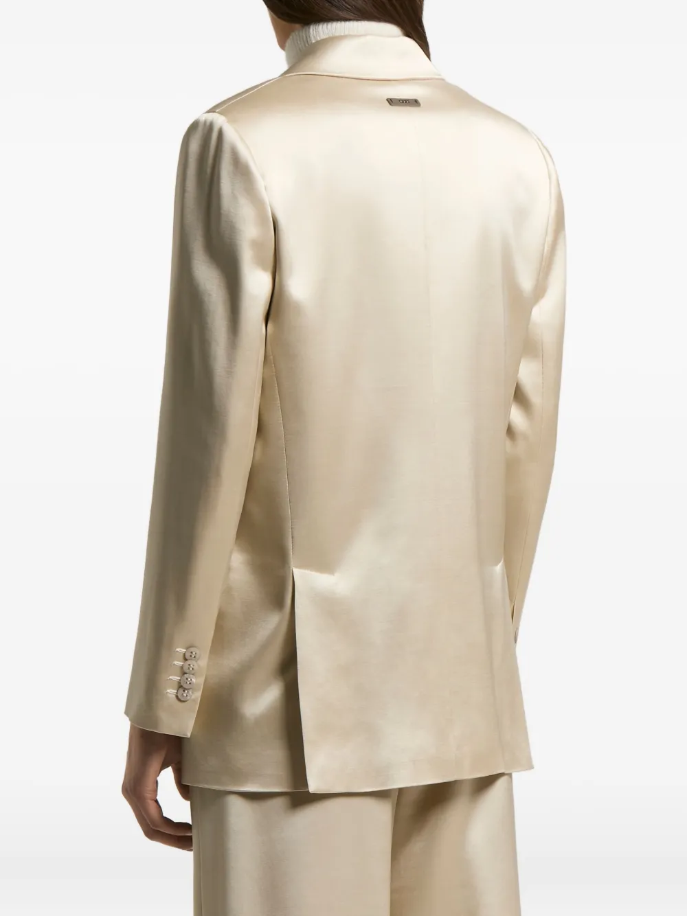 Peserico Single-breasted Blazer In Neutral
