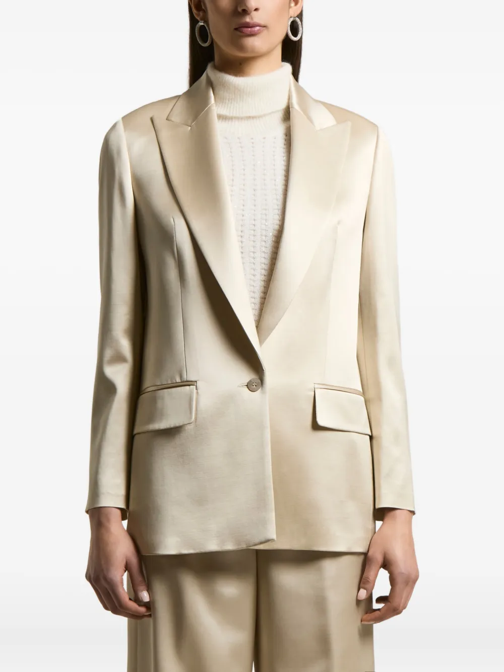 Peserico single-breasted blazer | Neutrals | Image 1
