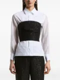Peserico sequin-embellished strapless top - White