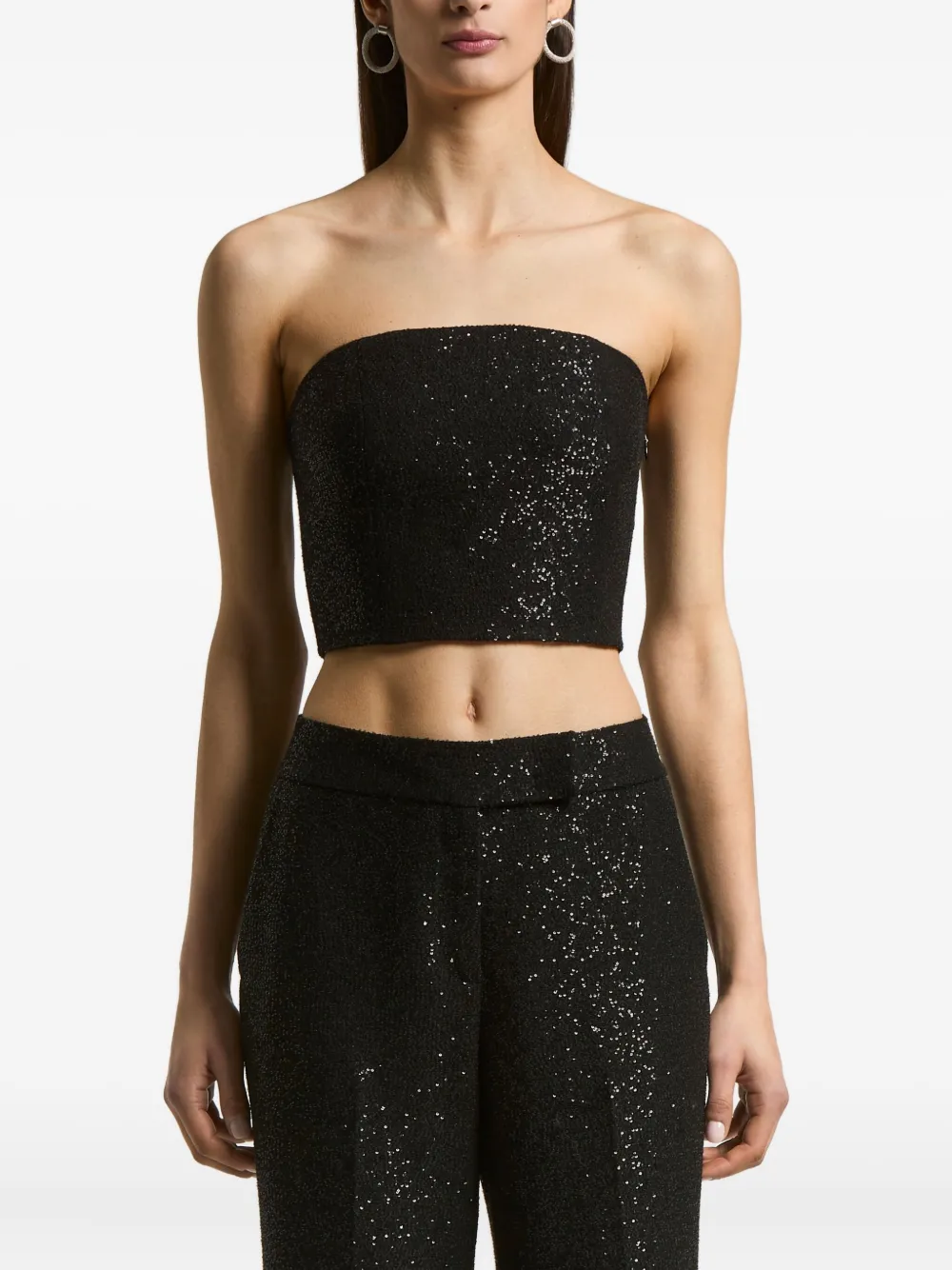 Peserico Top verfraaid met pailletten Wit