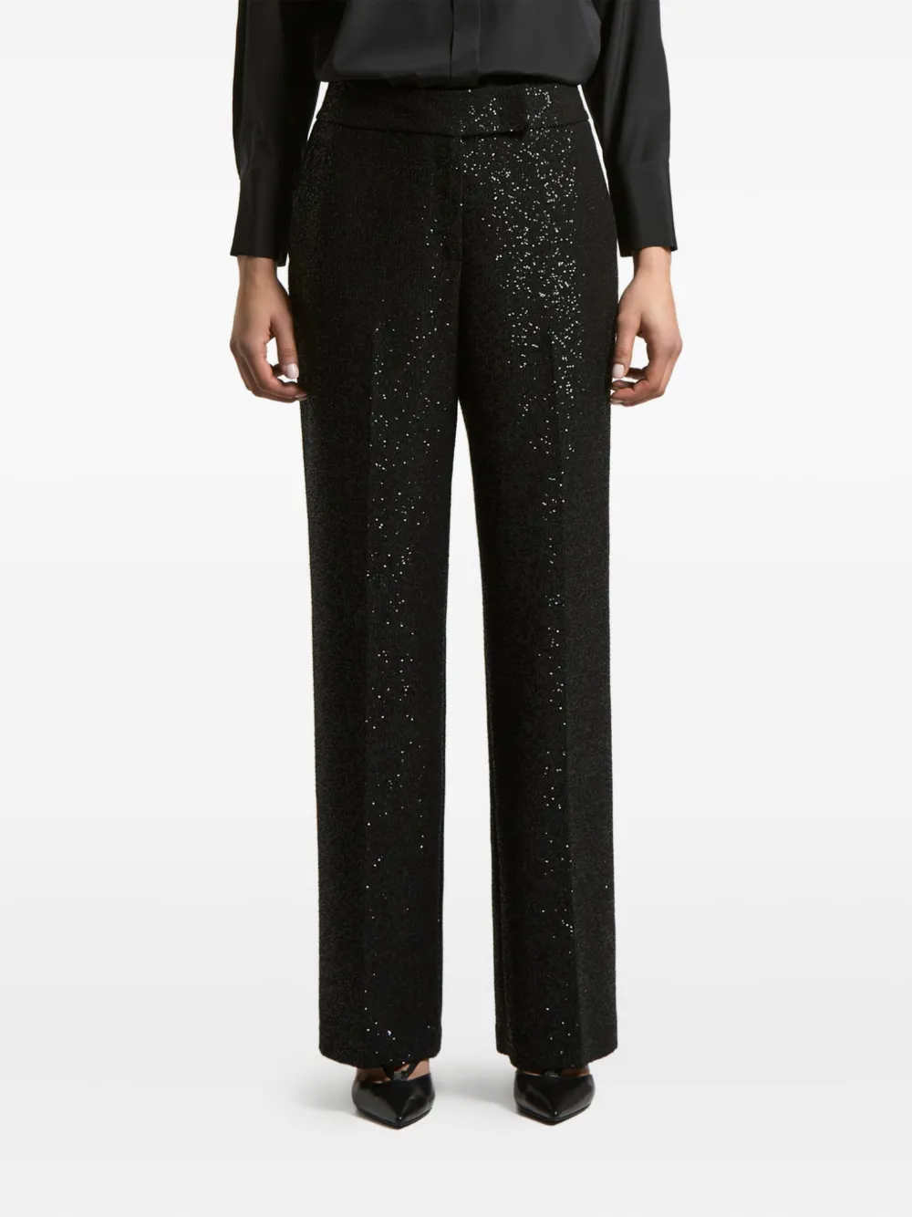 Peserico sequin-embellished trousers | Black | Image 1
