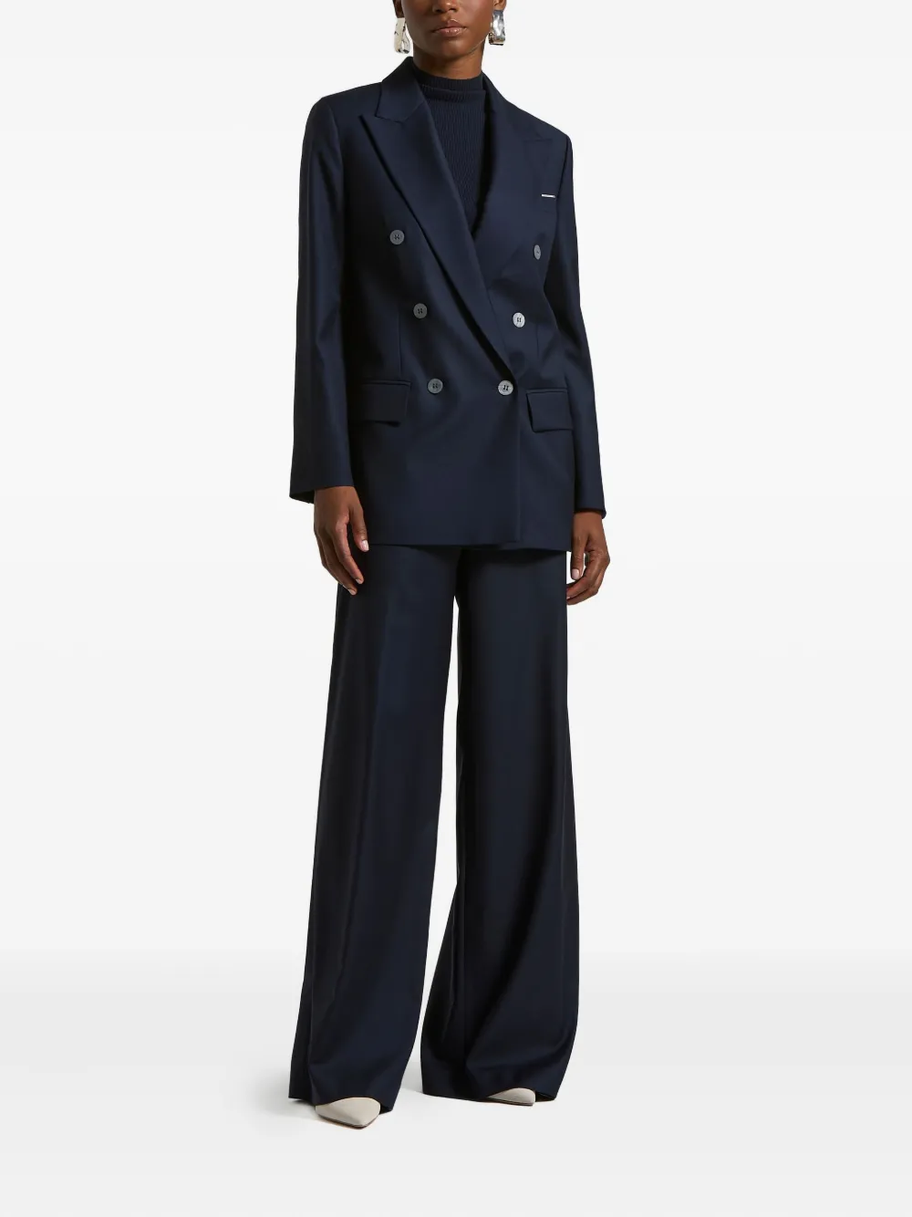 Peserico tailored palazzo pants - Blauw