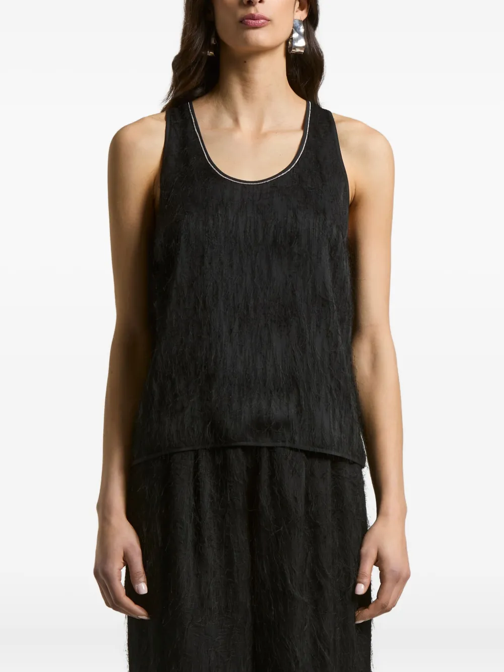 Peserico racer-back top | Black | Image 1