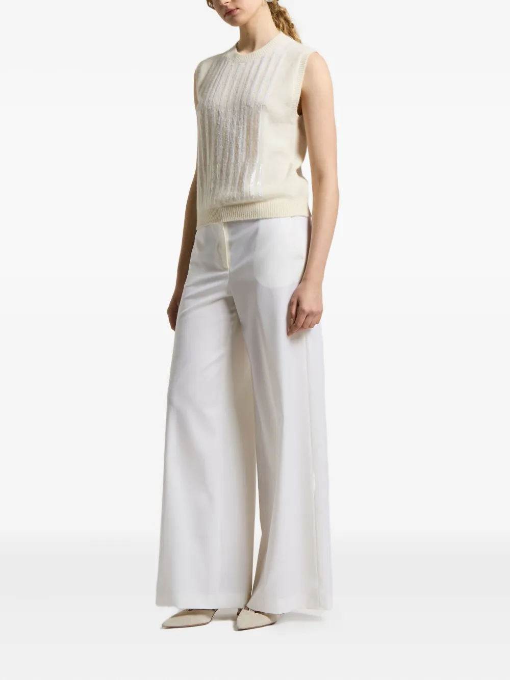 Peserico sequin-embellishment vest | Vests & Tank Tops | Image 2