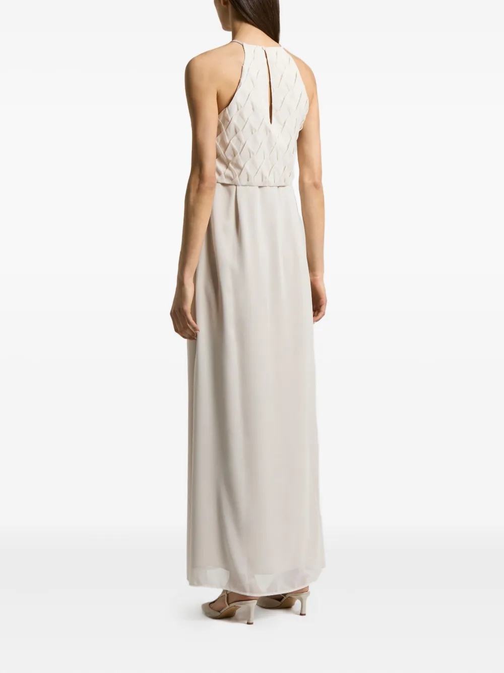 Peserico Geplooide maxi-jurk Grijs