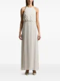 Peserico pleated maxi dress - Grey