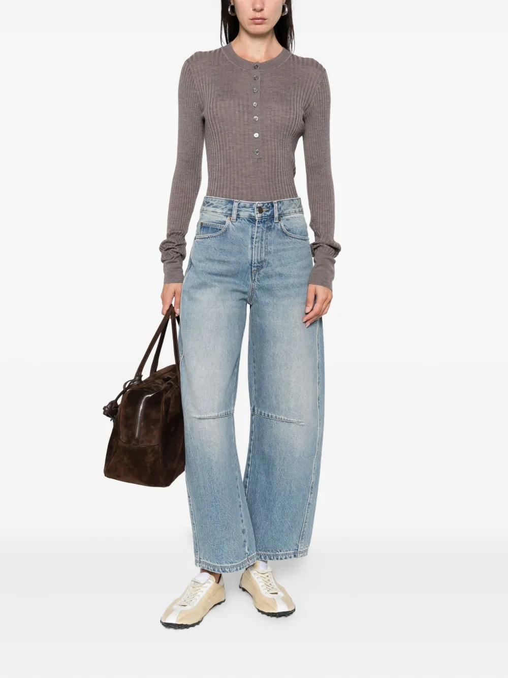 Soeur ribbed long-sleeve top | Knitted Tops | Image 2