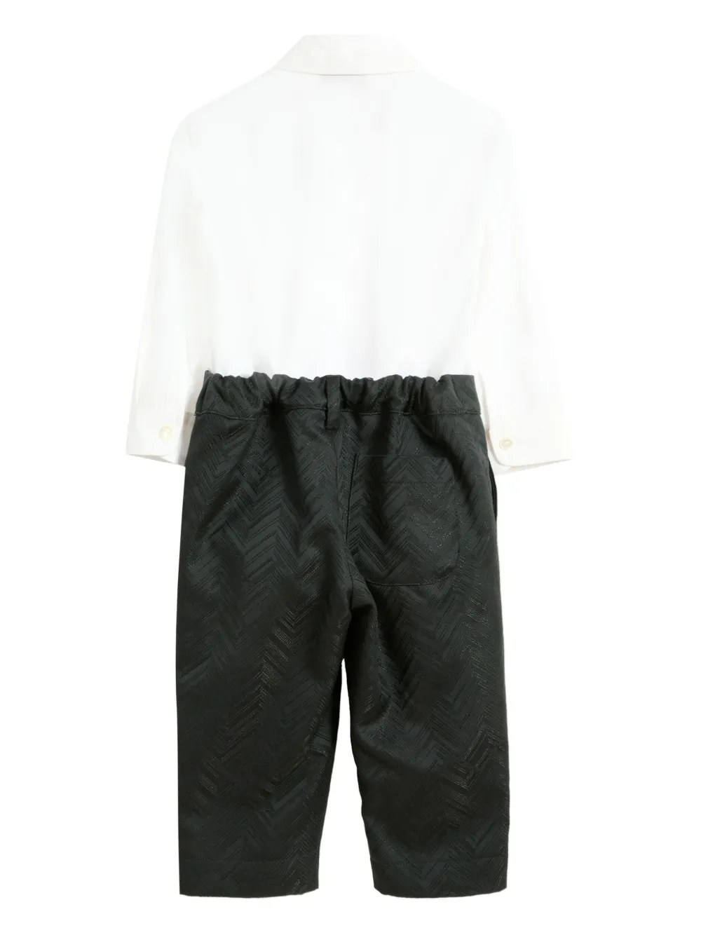 Missoni Kids Jumpsuit met chevron-patroon Wit