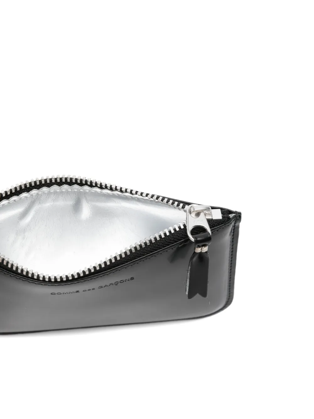 Comme Des Garçons Wallet Leren portemonnee met rits Zwart