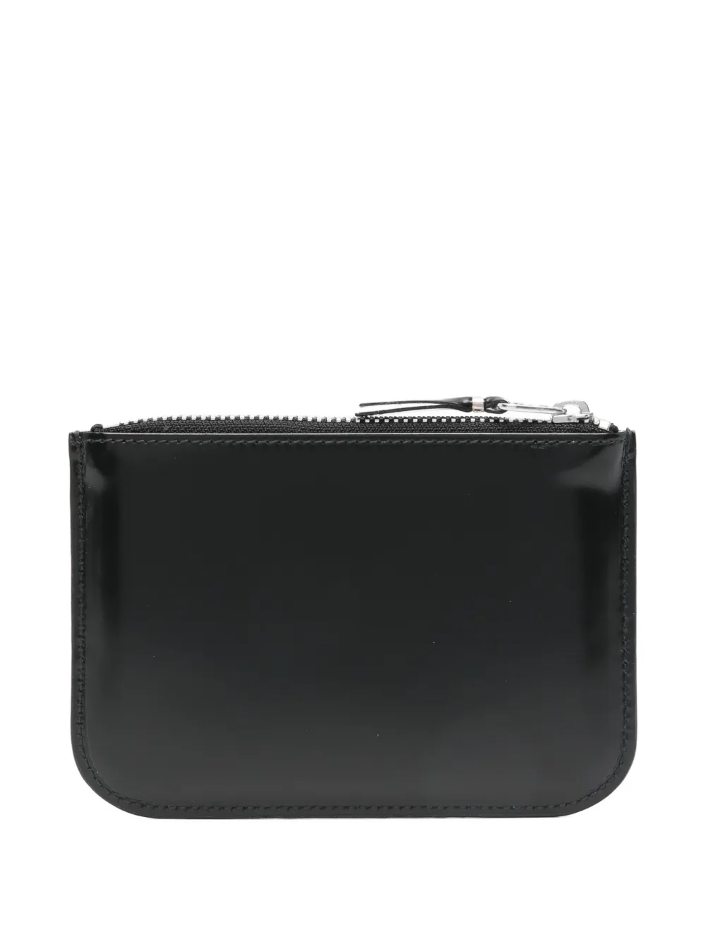 Comme Des Garçons Wallet Leren portemonnee met rits Zwart