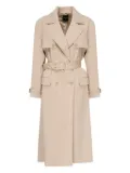 Marciano belted double-breasted trench coat - Neutrals