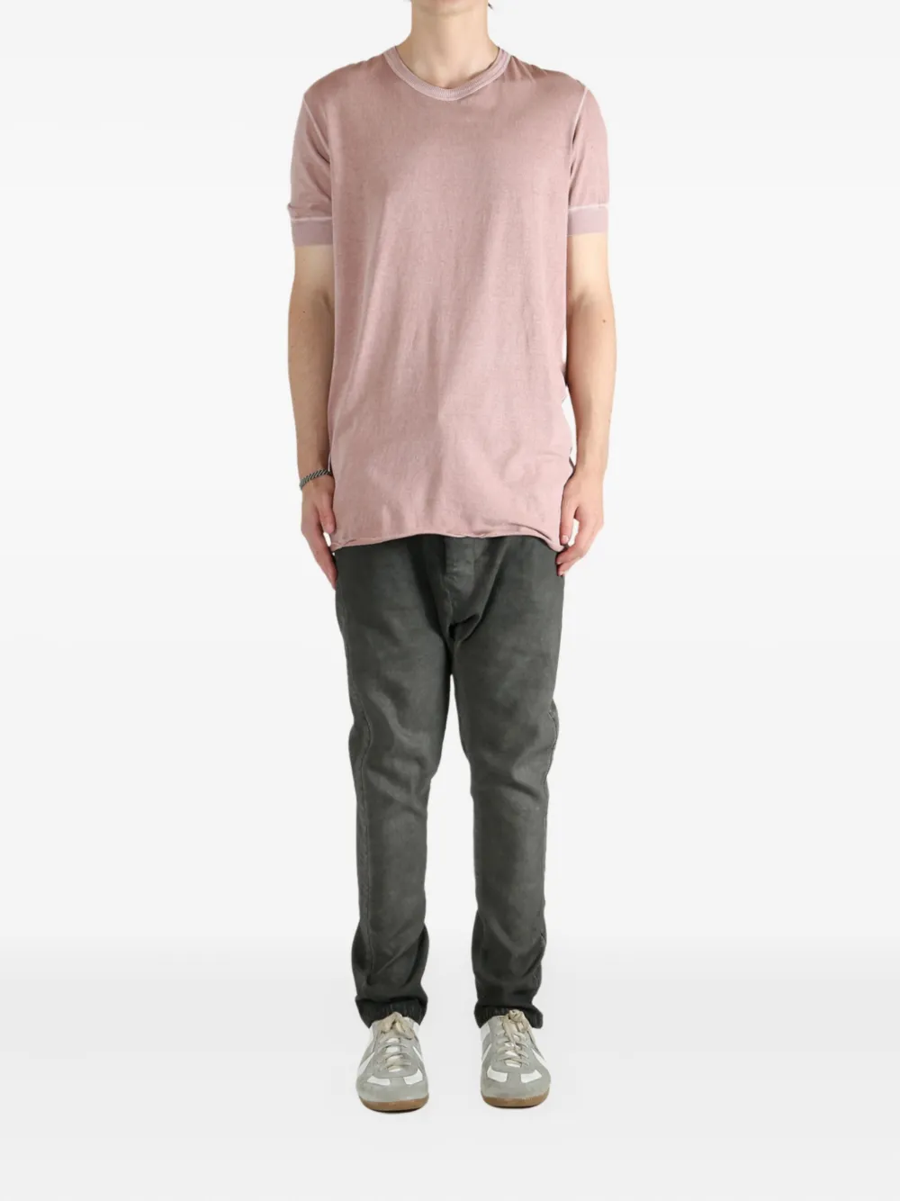 Boris Bidjan Saberi raw-edge T-shirt | T-Shirts | Image 2
