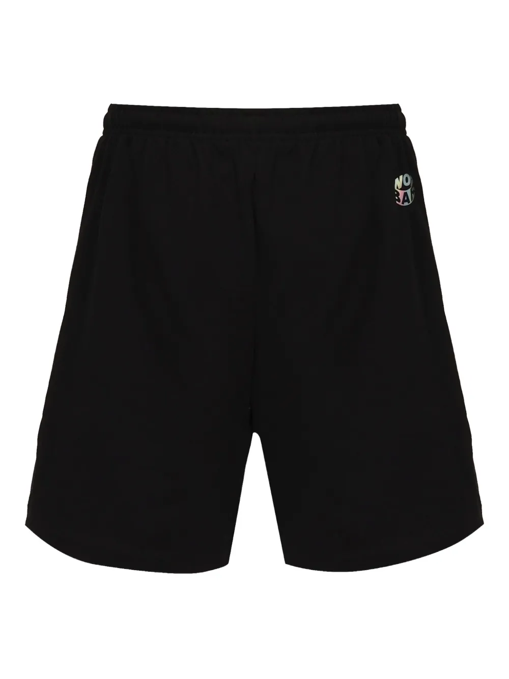 BARROW Shorts met logoprint Zwart