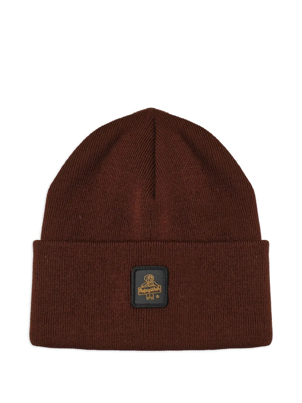 Refrigiwear logo-patch beanie | Brown | Image 1
