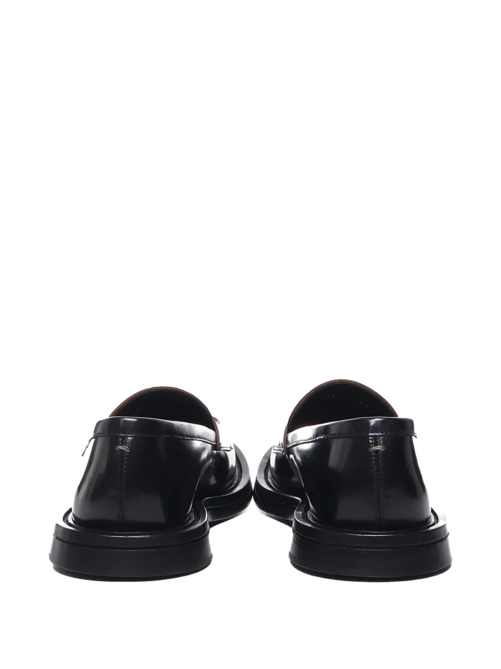 The Antipode polished leather loafers Black