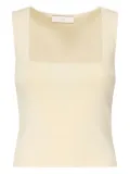 Akep square-neck sleeveless top - Yellow