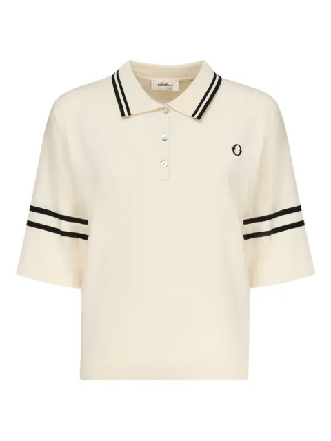 Ottod'Ame stripe-embellished polo shirt