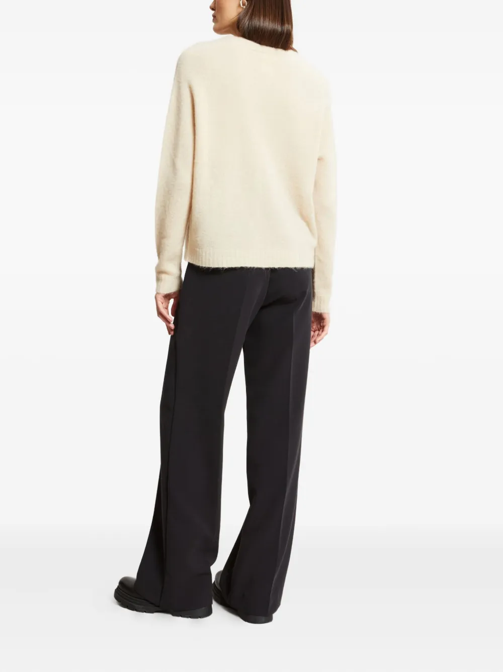 Ottod'Ame Broek met wijde pijpen Zwart
