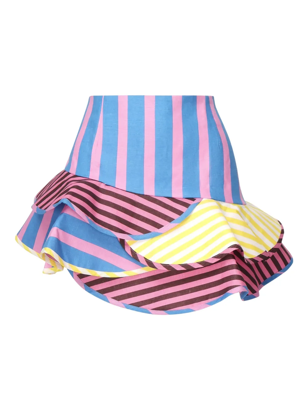 Celia B Maite striped ruffled skirt | Blue | Image 1