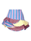 Celia B Maite striped ruffled skirt - Blue
