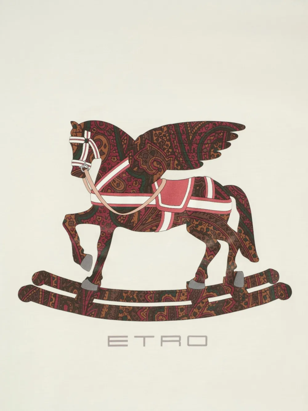 ETRO KIDS Pegaso-detailed blanket Beige