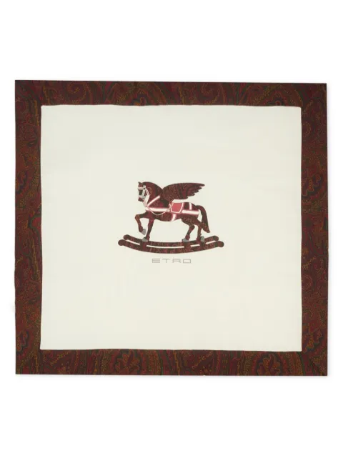 ETRO KIDS Pegaso-detailed blanket